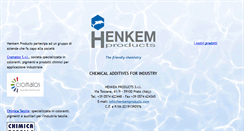 Desktop Screenshot of henkemproducts.com