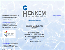Tablet Screenshot of henkemproducts.com